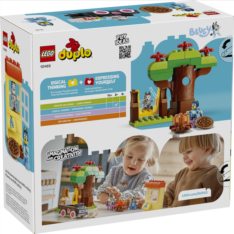 LEGO® Bluey Pizza Girls with Muffin and Bluey