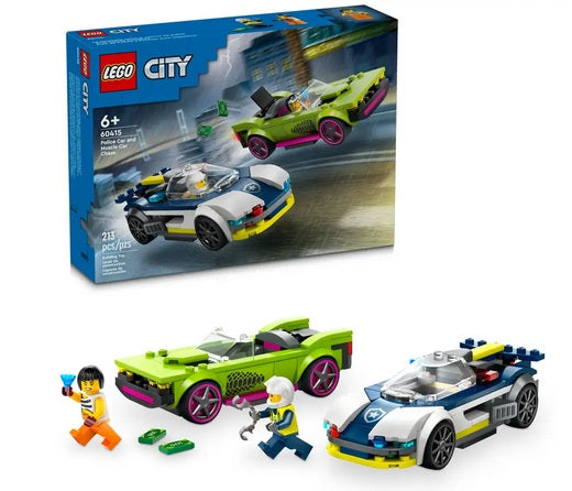 LEGO® City Police Car and Muscle Car Chase