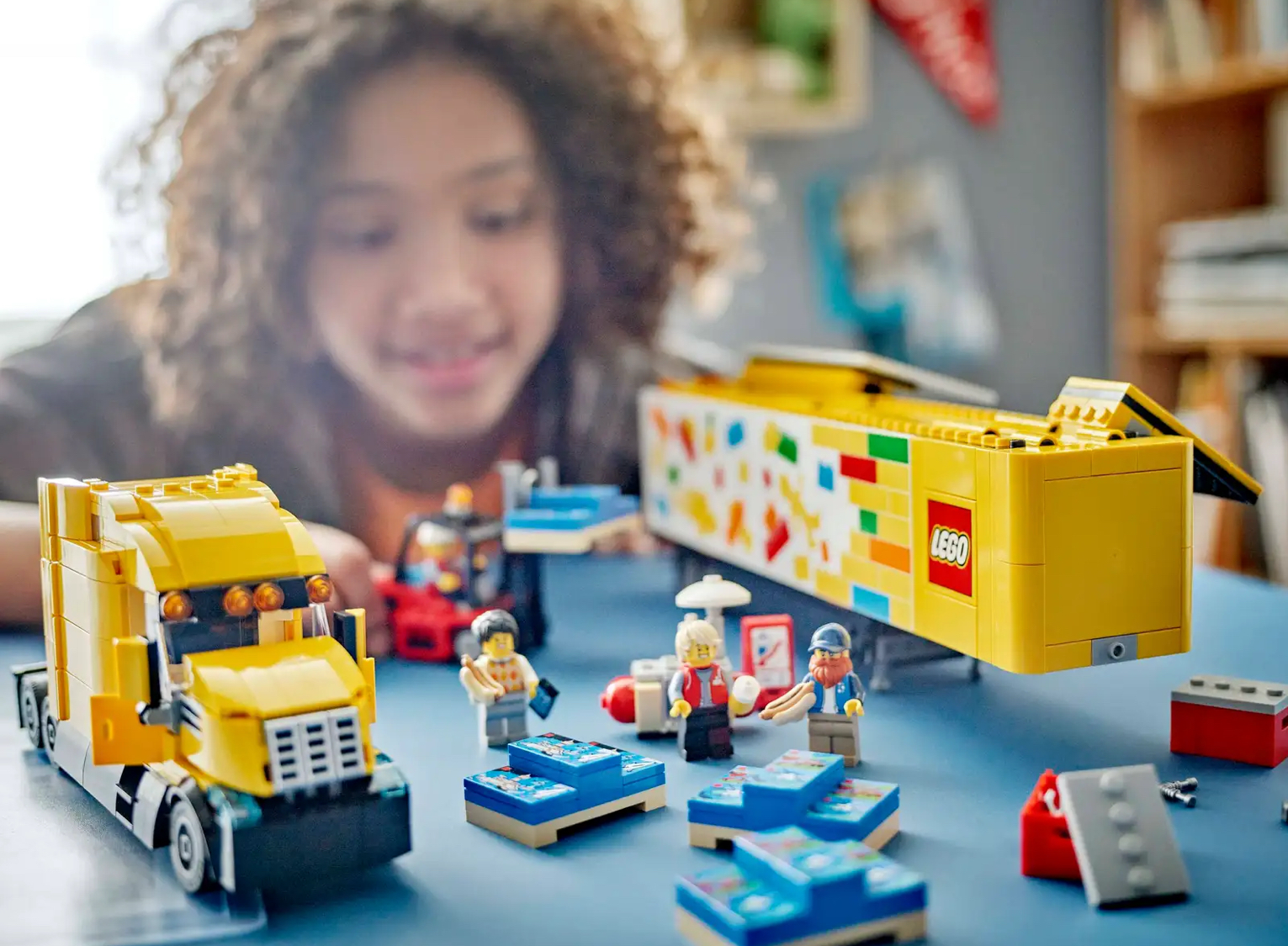 Yellow Delivery Truck