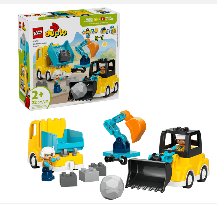 LEGO® DUPLO® Town 3 in 1 Construction Vehicles