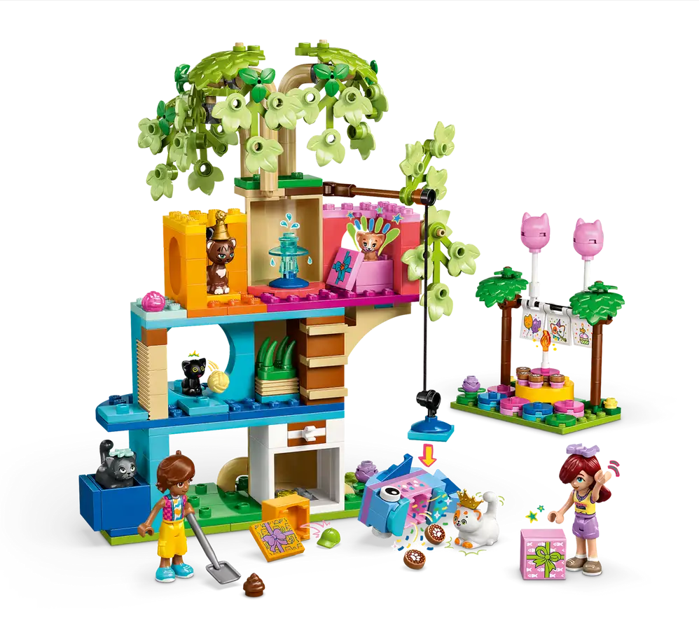 Cat Birthday Party & Tree House