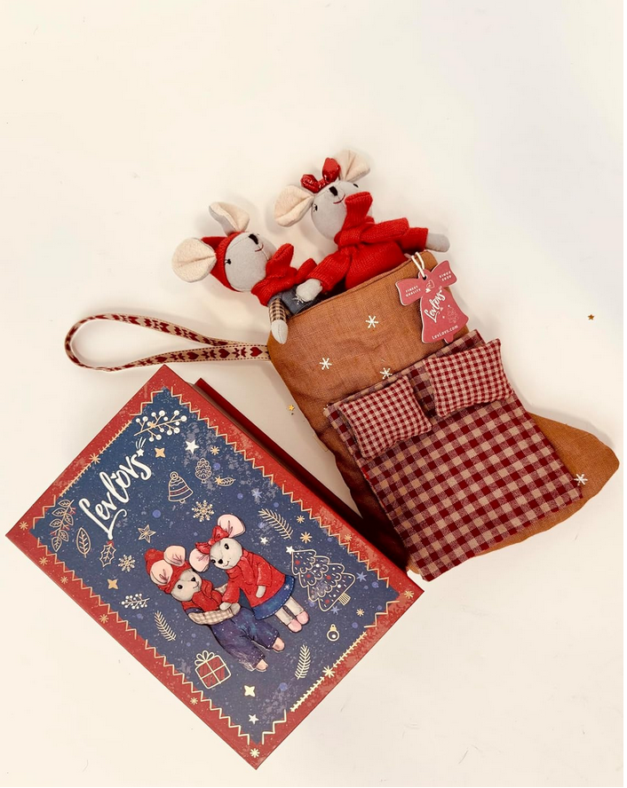 Winter Mice with Stocking Set