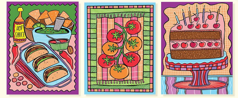 FlowArt Hidden Patterns - Foodie Fun