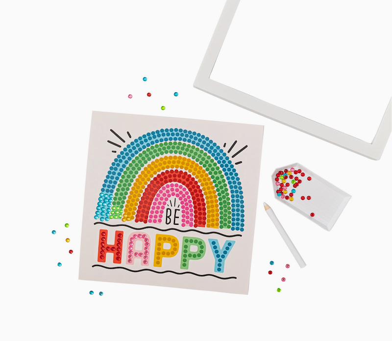 Rainbow & Floral Gem Art Kit