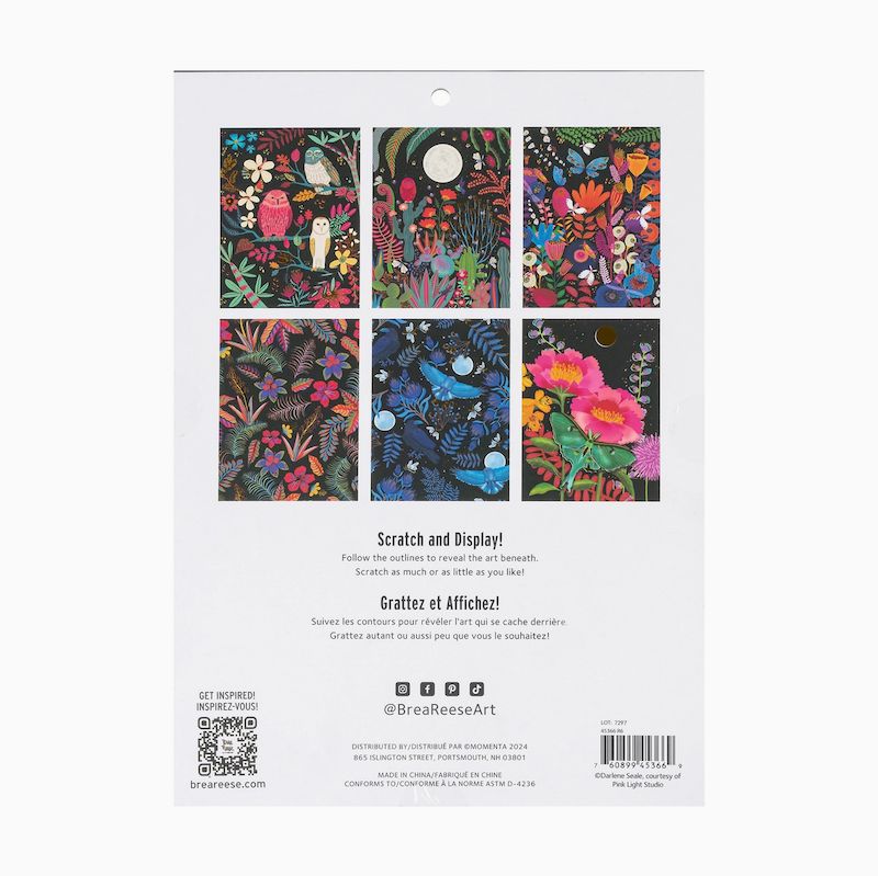 Owl & Moon Scratch Art Pad