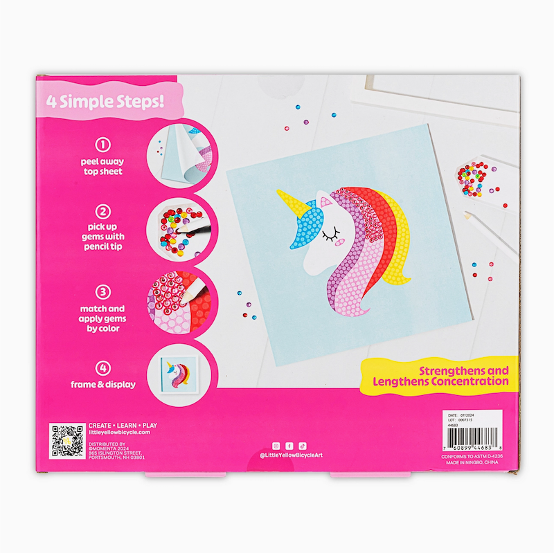 Unicorn & Ice Cream Gem Art Kit