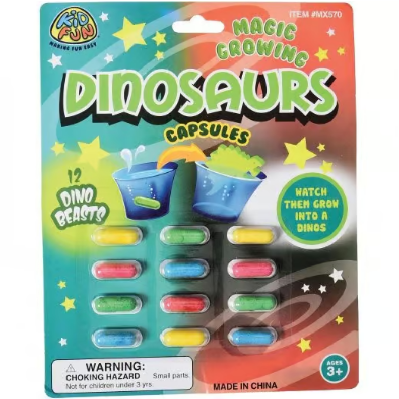 Magic Growing Dinosaur Capsules
