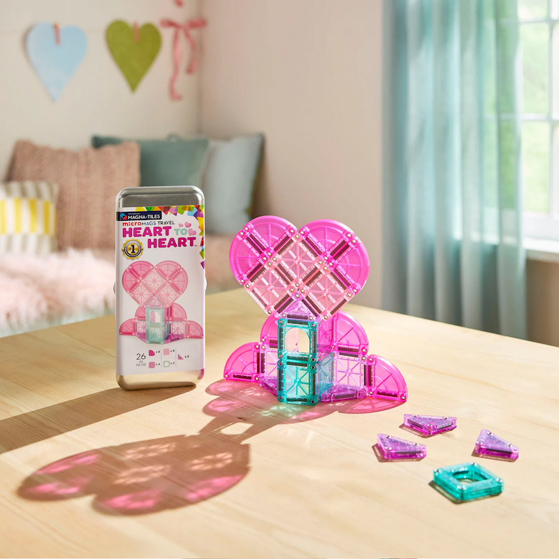 MAGNA-TILES® microMAGS Travel Heart to Heart