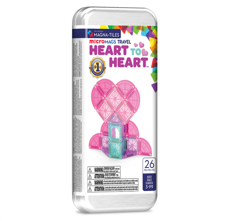 MAGNA-TILES® microMAGS Travel Heart to Heart
