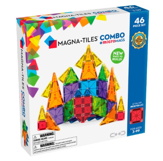 Magna-Tiles Combo + microMags 46 Pc Set — Busy Bee Toys