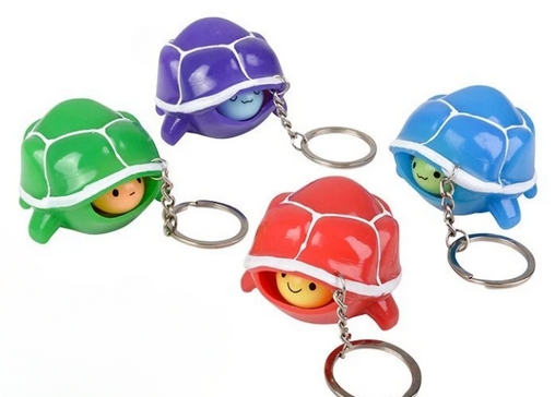 Pop Out Turtle Keychain
