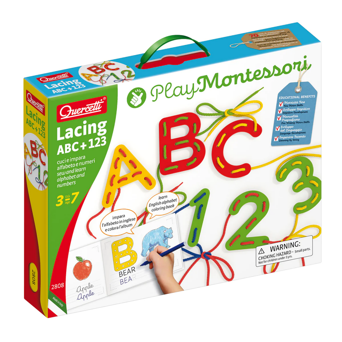 Play Montessori Lacing ABC+123