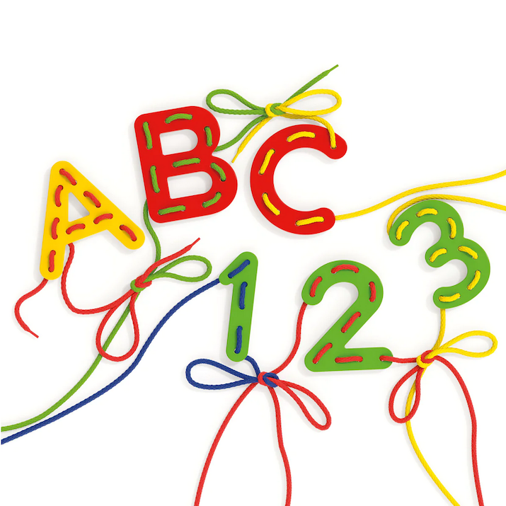 Play Montessori Lacing ABC+123