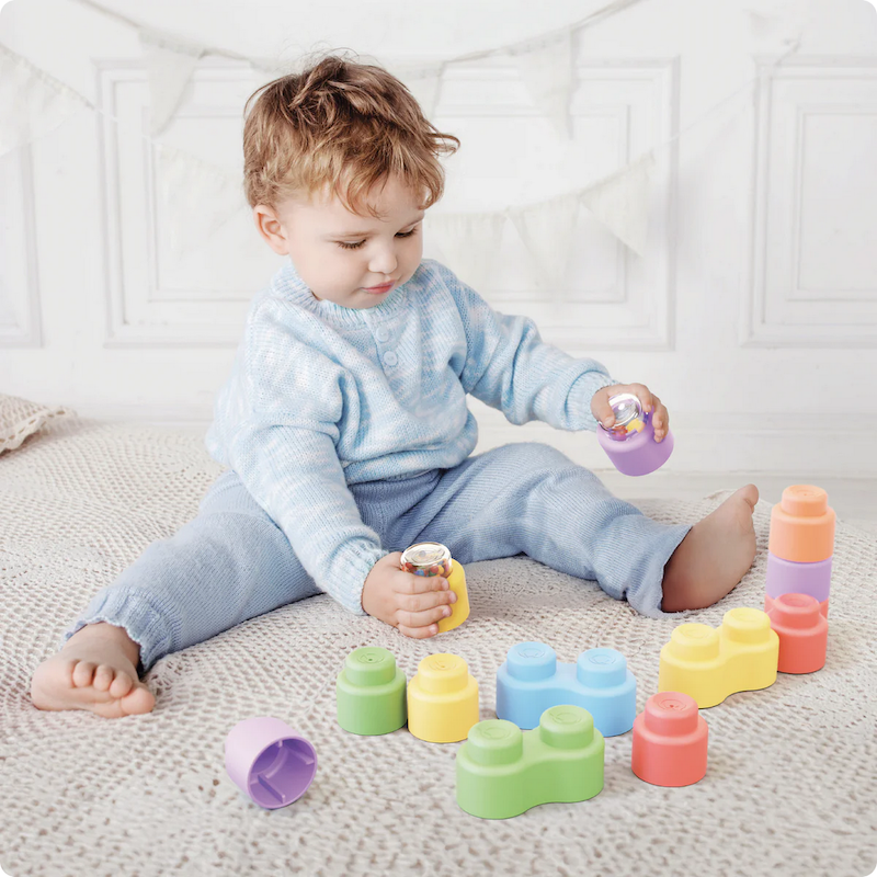 Momy Soft Blocks Happy Sound 18 Pc Set