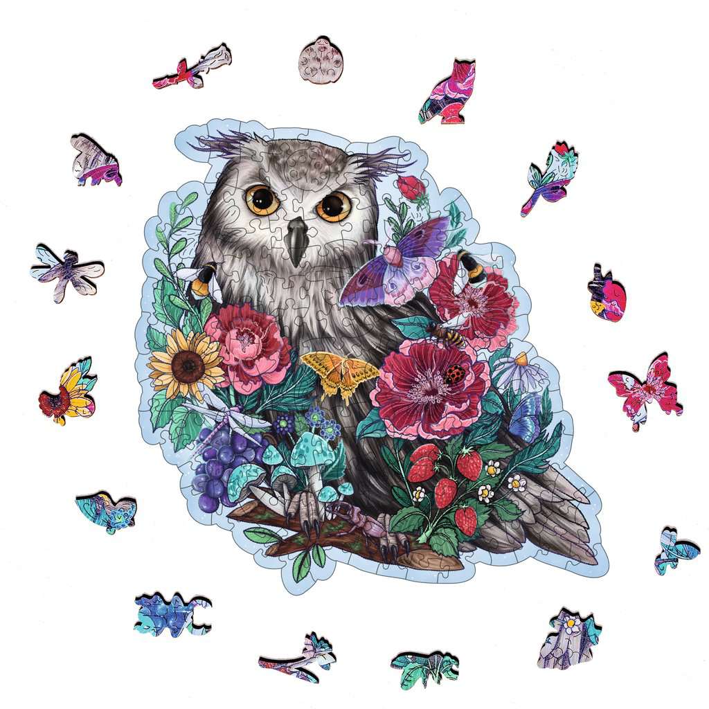 Mysterious Owl Wooden 150 pc Shape Puzzle