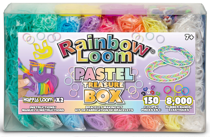 Rainbow Loom Pastel Treasure Box