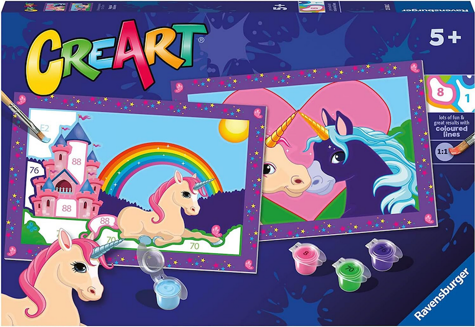 CreArt Jr: Magical Unicorns Paint by Number Kit