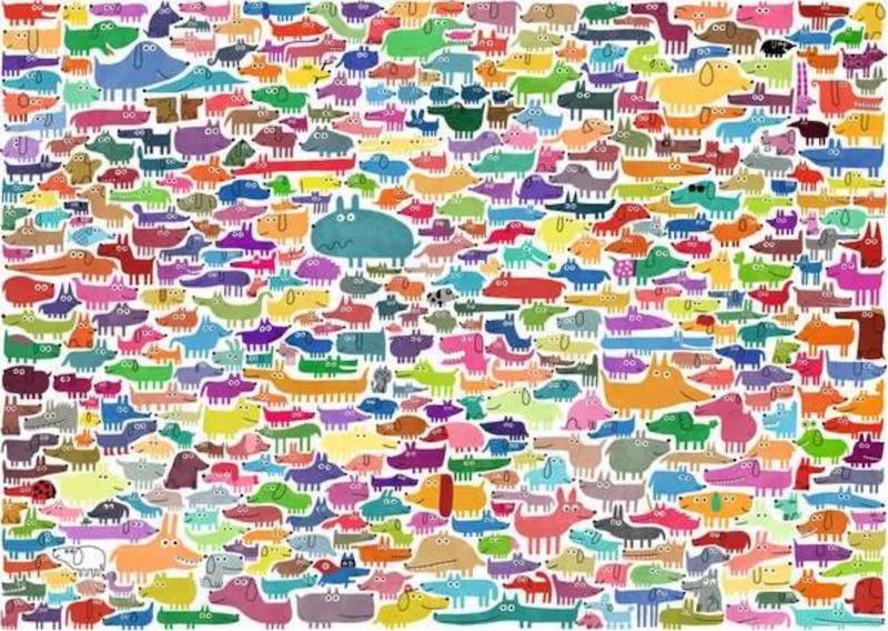 387 Dogs & One Cat 300 pc Puzzle