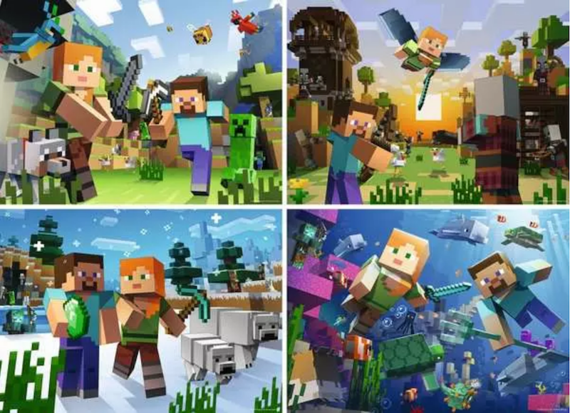 Minecraft 4x100 Pc Puzzle