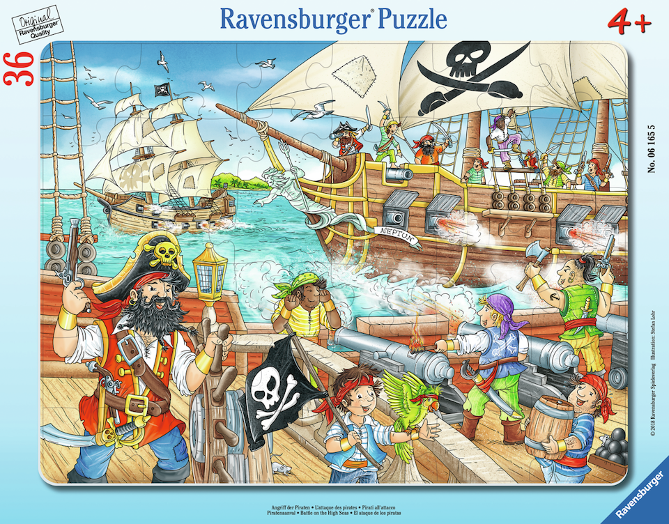 Battle on the High Seas 36 Pc Frame Puzzle