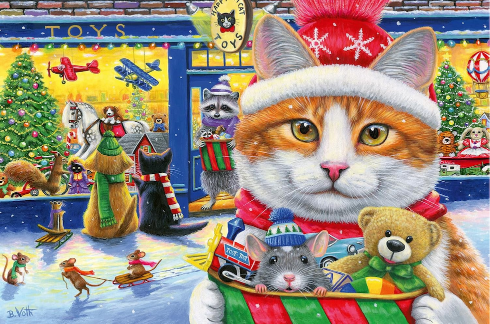 Christmas Kitties 2 x 24 Pc Puzzles