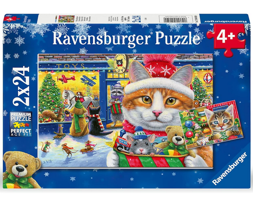 Christmas Kitties 2 x 24 Pc Puzzles