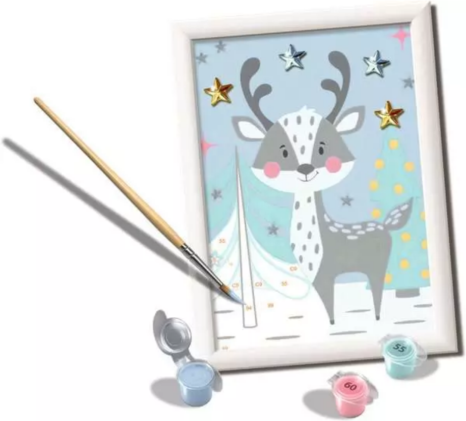 CreArt Paint by Numbers - Winter Fawn - Paint by Numbers Kit