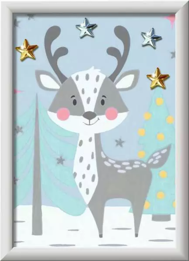 CreArt Paint by Numbers - Winter Fawn - Paint by Numbers Kit