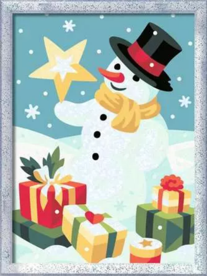 CreArt  Snowman Paint by Numbers Kit