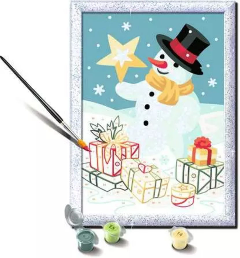 CreArt  Snowman Paint by Numbers Kit