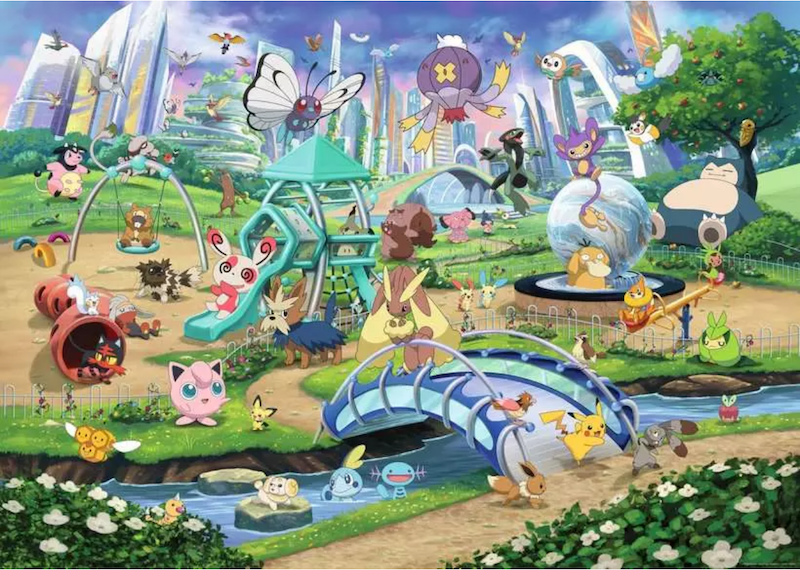 Eevee and Park 1000 Pc Puzzle