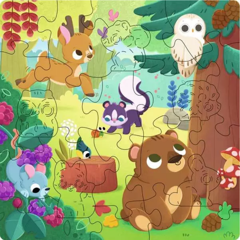 Forest Animals 22 pc Wooden Puzzle
