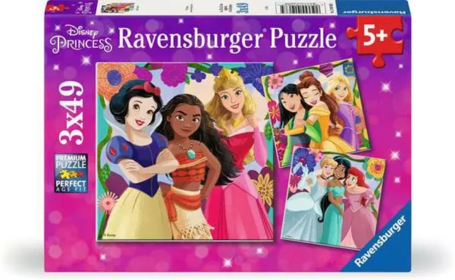 Disney Princess Girl Power! 3 x 49 Pc Puzzle