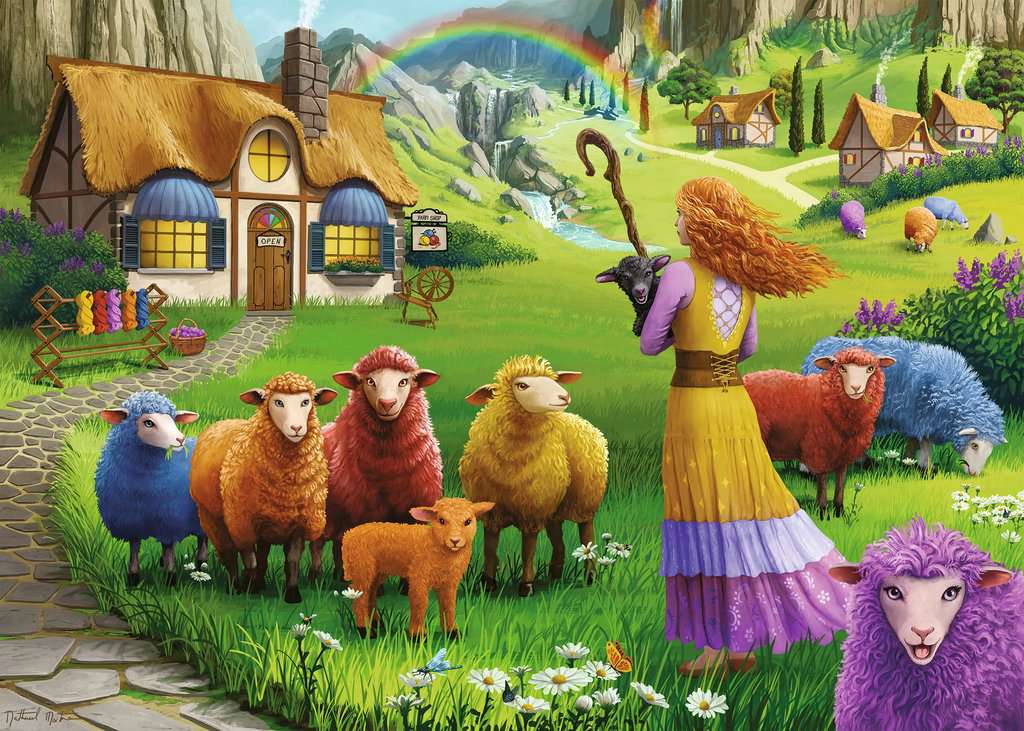 The Happy Sheep Yarn Shop 1000 pc Puzzle