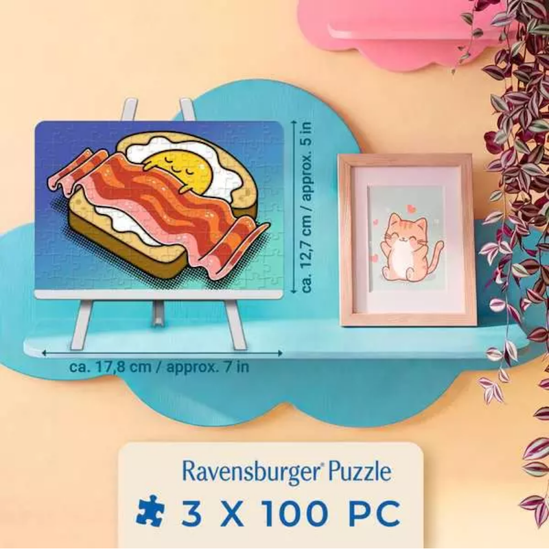 Kawaii Breakfast, Lunch & Dinner 3 x 100 Pc Puzzles