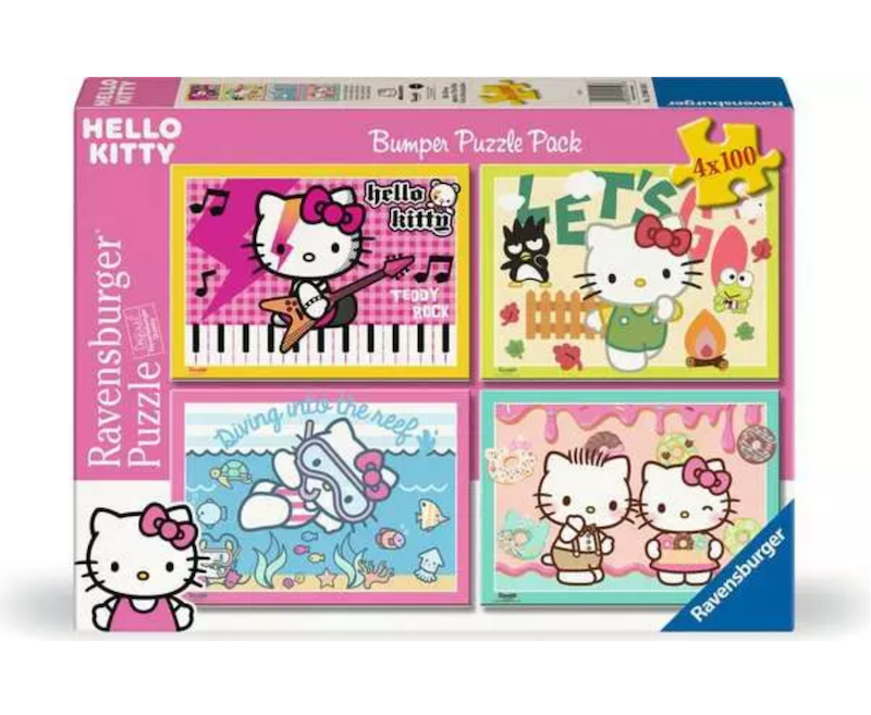 Let's go, Hello Kitty! 4 Puzzle Pack