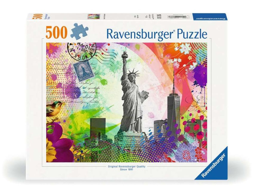 New York Postcard 500 pc Puzzle