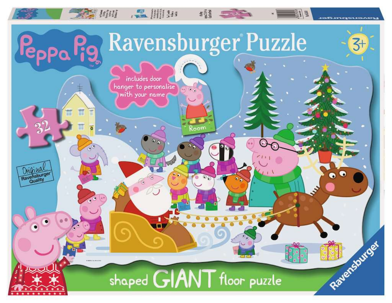 Peppa Pig Christmas with Door Hanger - 33 Pieces Puzzle