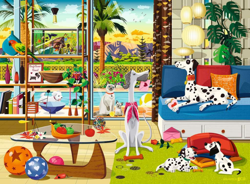 Pets of Palm Springs 500 pc Puzzle