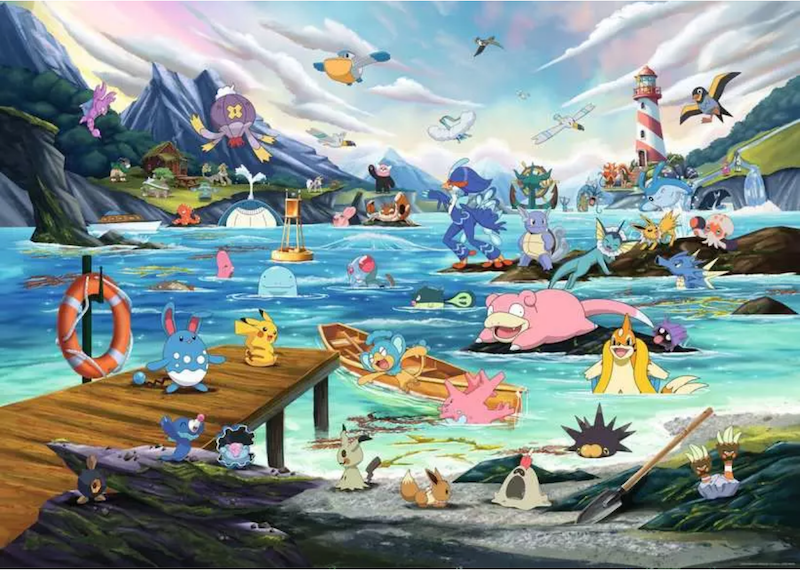 Vaporeon and Temperate Marine 1000 Pc Puzzle