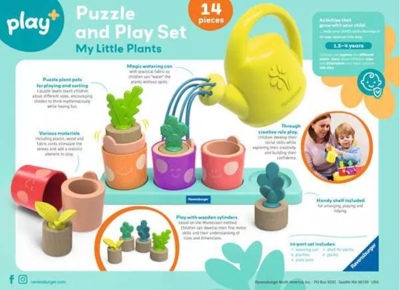 My Little Plants Puzzle & Play Set