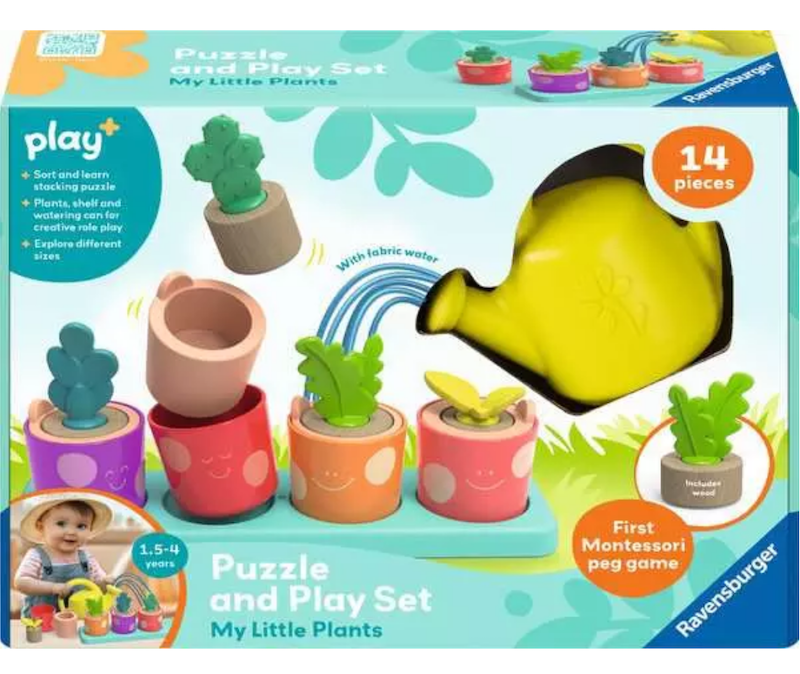 My Little Plants Puzzle & Play Set