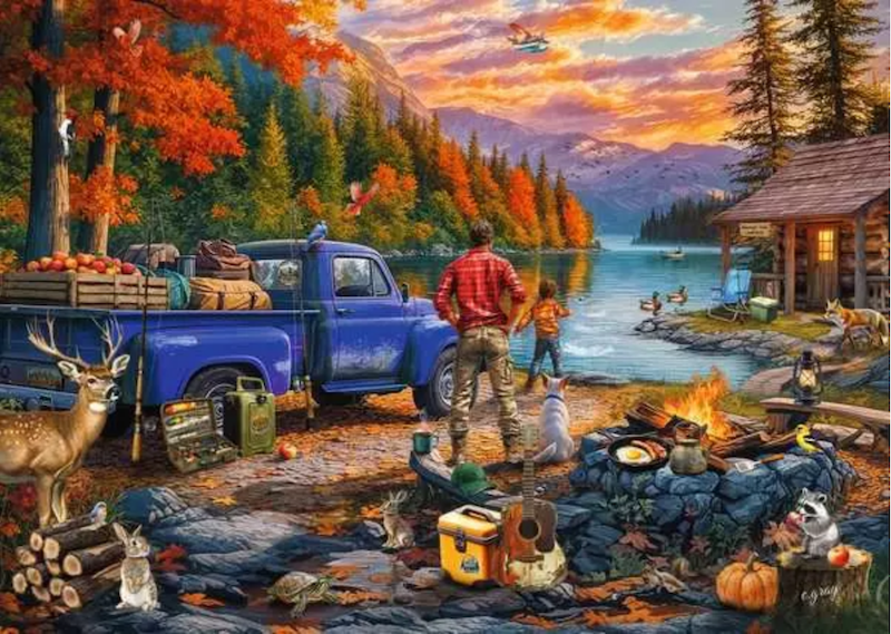 Sunset Lake 300 pc Puzzle