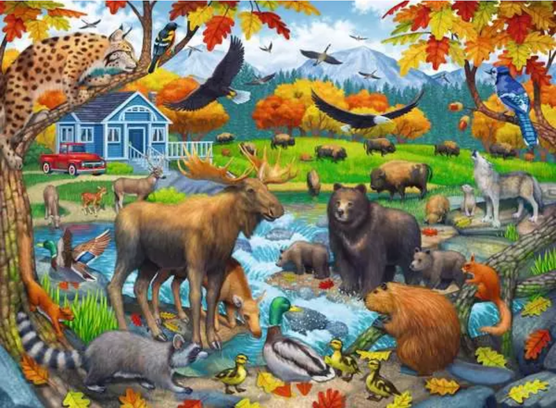 Wildlife Gathering 150 Pc Puzzle