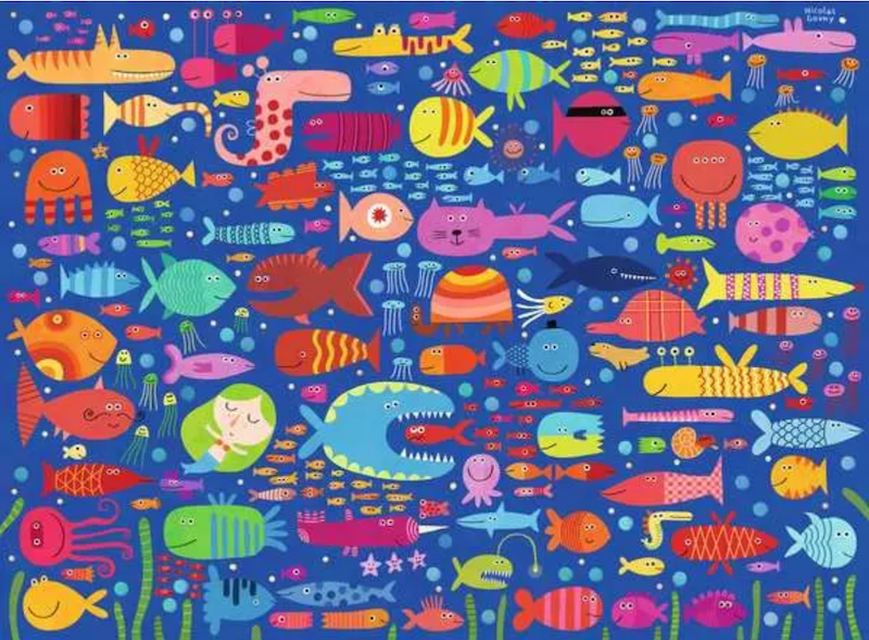 Funny Fish Friends 200 Pc Puzzle