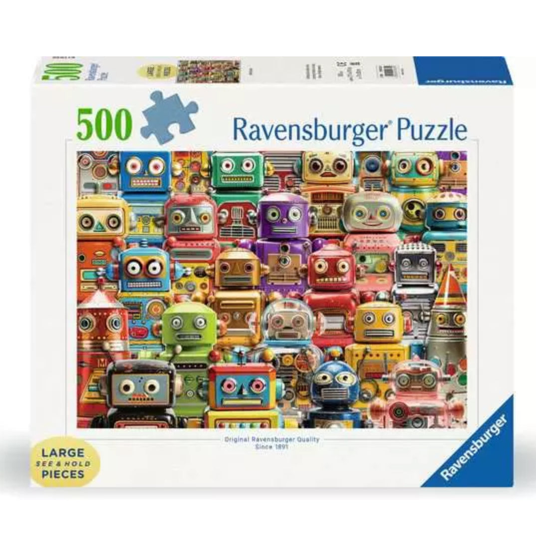 Retro Robots 500 Pc Large Format