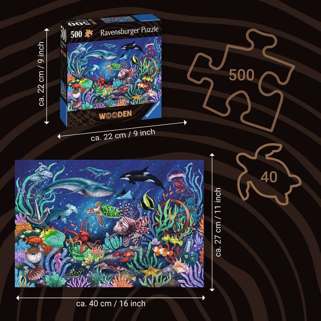Under the Sea Wooden 500 pc Puzzle