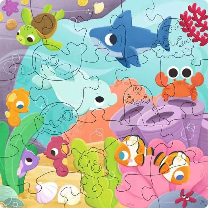 Underwater 22 pc Wooden Puzzle