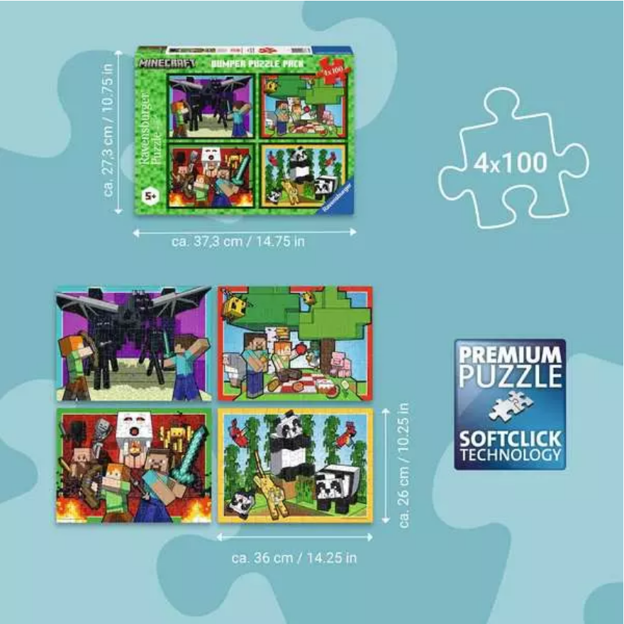 Minecraft Realms & Adventures 4 Puzzle Pack