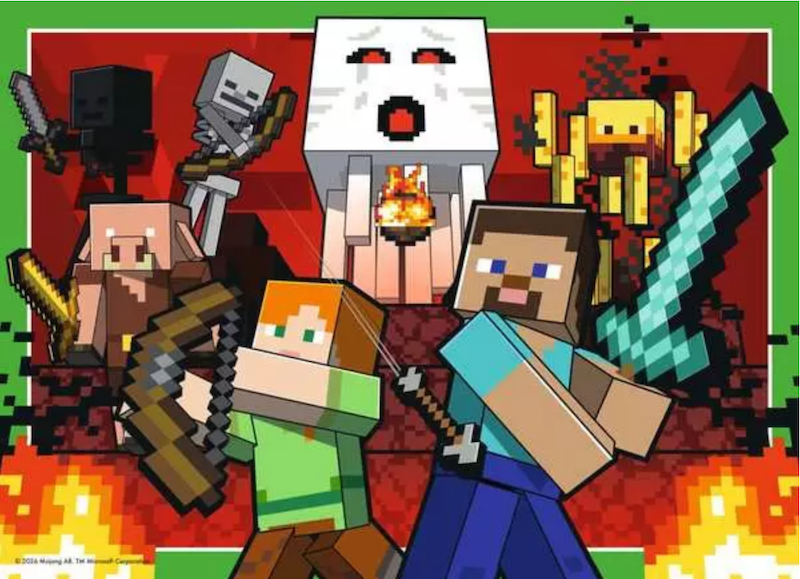 Minecraft Realms & Adventures 4 Puzzle Pack